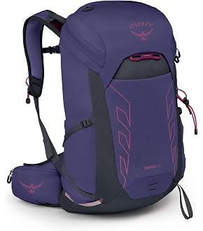 Osprey Tempest 26L Women's Lightweight Hiking Backpack, Purple OS | daypack, travel daypack, camping pack, Purple color, OS s