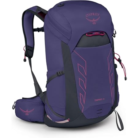 Osprey Tempest 26L Women's Lightweight Hiking Backpack, Purple OS | daypack, travel daypack, camping pack, Purple color, OS size